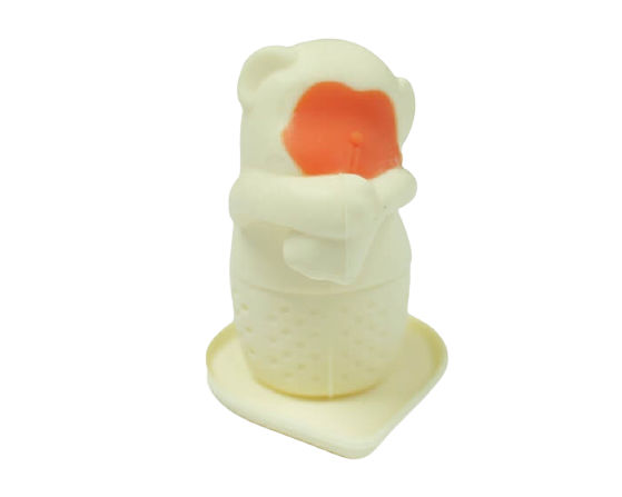 Monkey (Orange & White) Silicone Tea Infuser