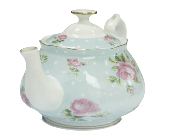 Blue Country Rose Tea Pot